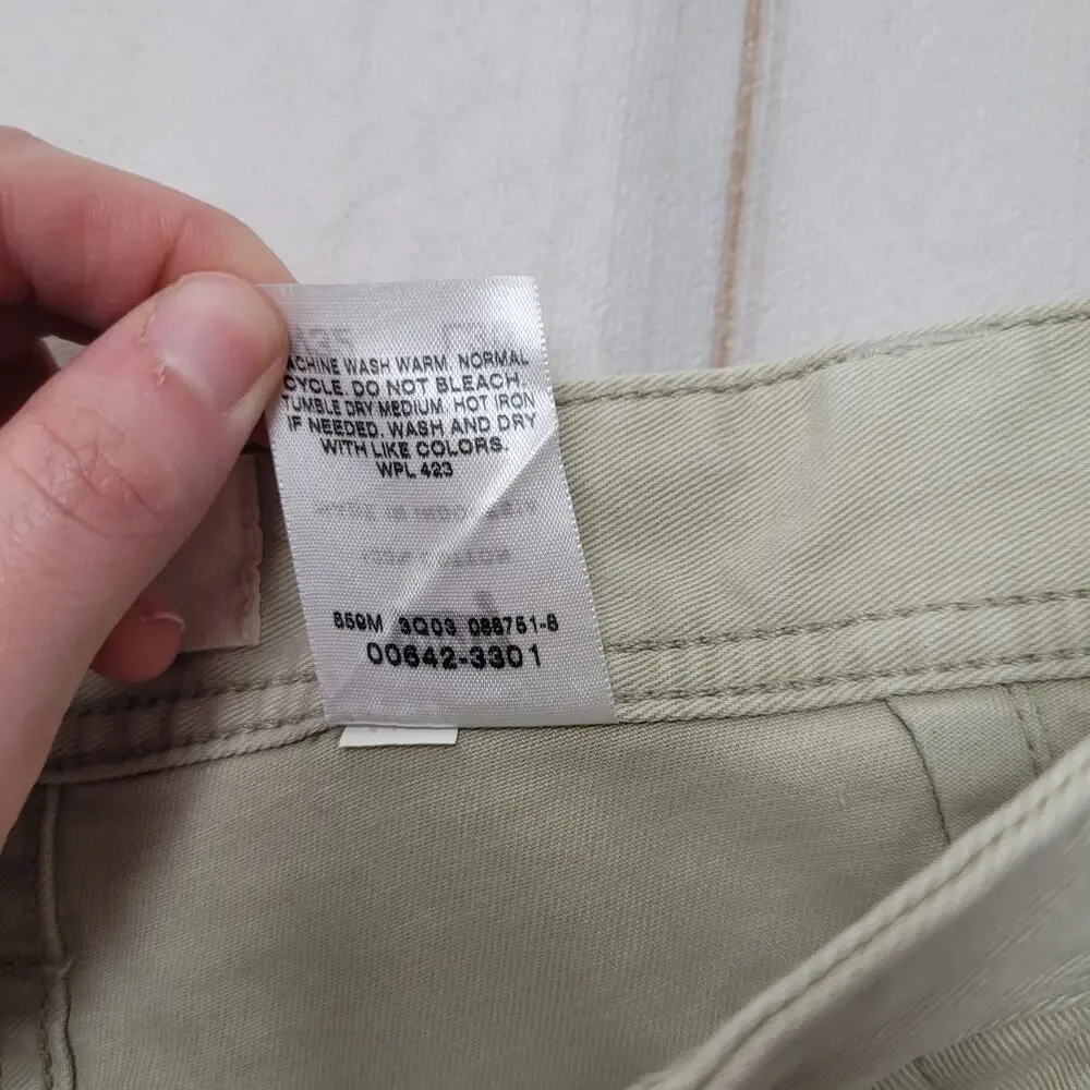 Vintage Levi's loose cargo pants baggy y2k tan khaki utility 32x30